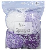 Wholesale - 4pc MINI MESH SPONGE IN OPP BAG C/P 12, UPC: 810004941922